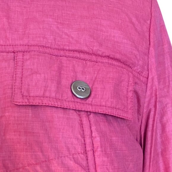 Prana Chantal Nylon Jacket Plum Pink Lined Water Resistant-M - Picture 3 of 15